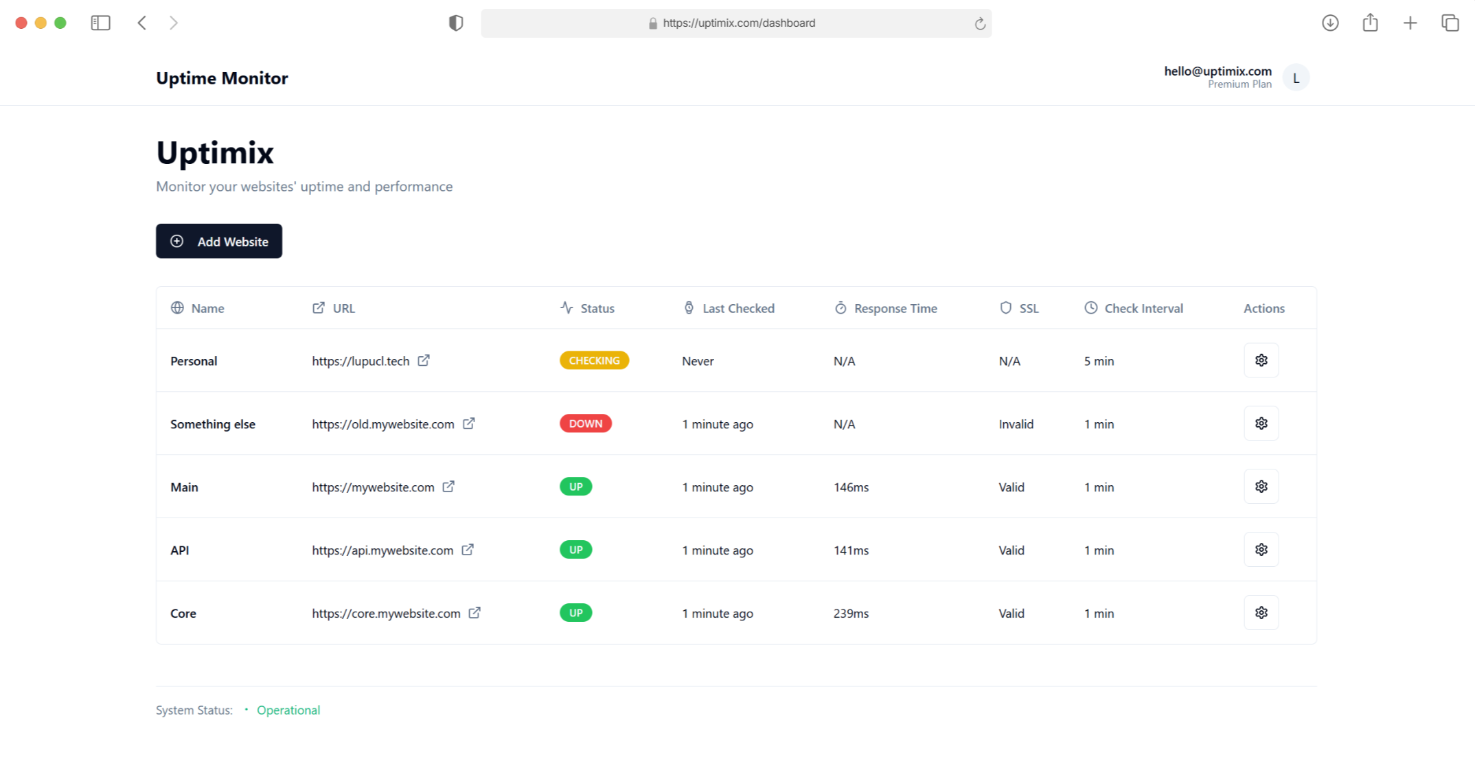 Hero section demo image showing interface components